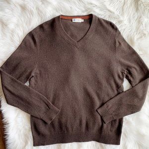 J. Crew Factory Brown V-Neck Sweater MD1094